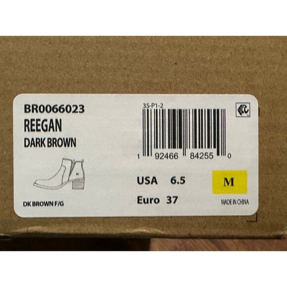 Born Women's Reegan Handcrafted Leather Ankle Booties Brown Size 6.5M NWT - Picture 11 of 12